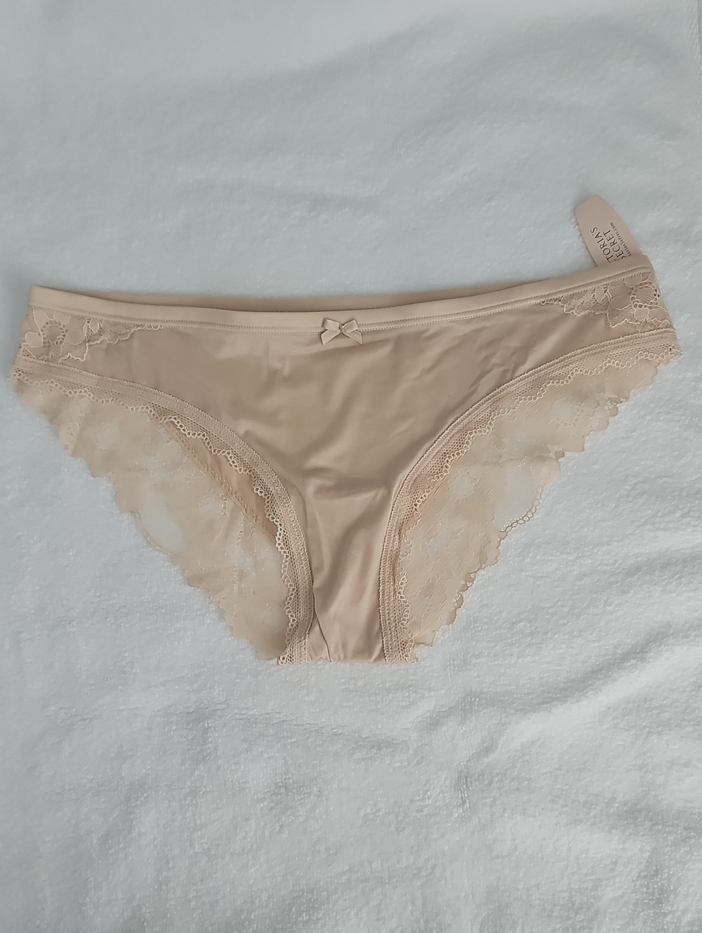 Victoria's Secret Nude Lace Trim Bikini Panty